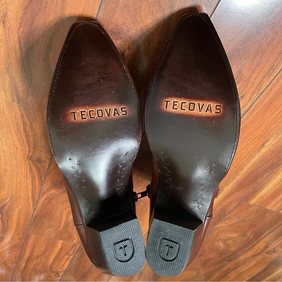 Tecovas The Daisy Leather Ankle Western Zip Bootie. NWOT - Picture 8 of 11